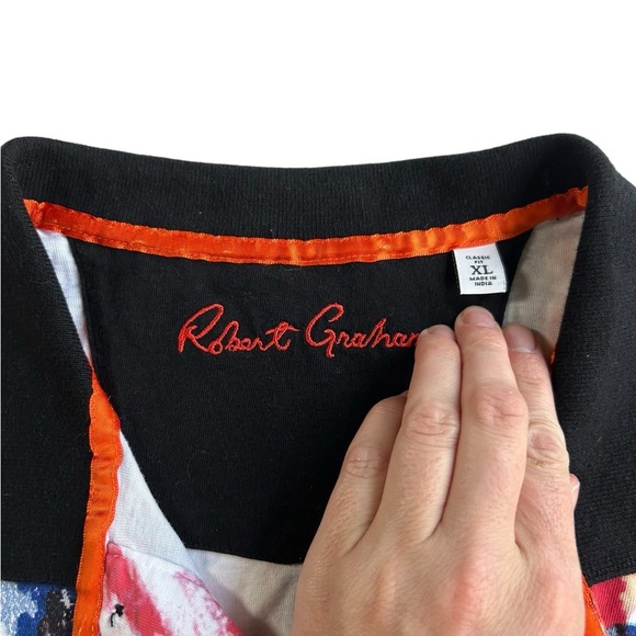 Robert Graham Multicolor Abstract Polo Cotton Golf Sz XL - Picture 5 of 10
